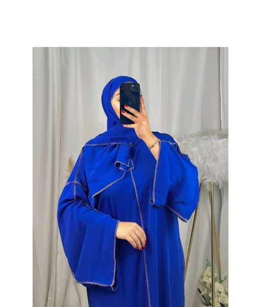 Ensemble abaya et écharpe assortie_